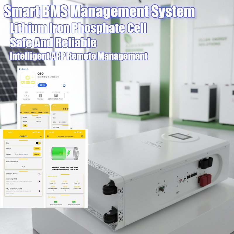 QSO 4nrgy Pl-16kwh ESS 51.2V 300Ah 314Ah All in One 15Kwh 20Kwh 15 16 Kwh KW 48V Lifepo4 Lithium Battery Pack for Solar System - image 5