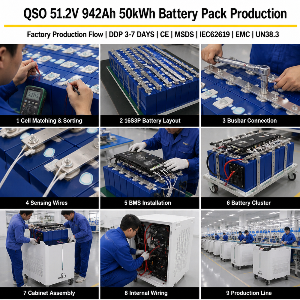 51.2V 1000AH 50Kwh Lithiumbattery Accu 50Kw 100 50 KWH Kw Solar Speicher 100Kwh 48KWH Bateria 48V Lifepo4 Lithium Battery Pack - image 5