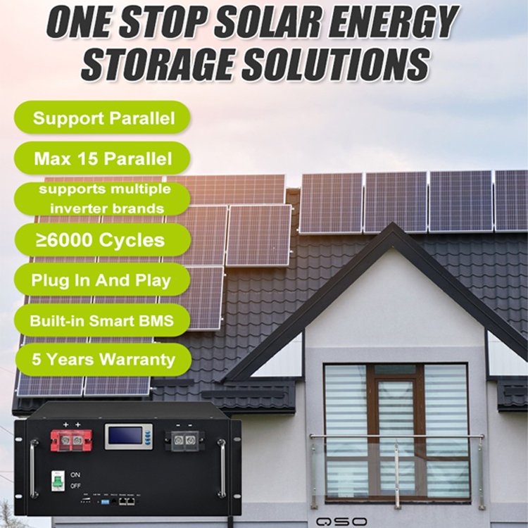 Rackmount 48V Lifepo4 100Ah 200Ah 300Ah 51.2 48 V Volt 15Kw 10Kwh Solar 51.2v 15Kwh Lithium Iron Phosphate Server Rack Battery - image 2