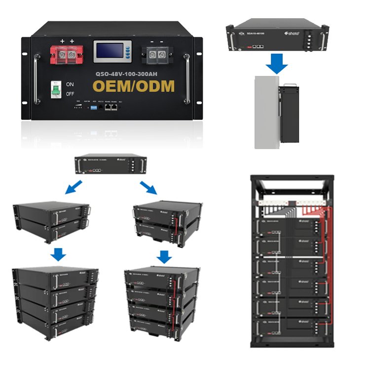 Rackmount 48V Lifepo4 100Ah 200Ah 300Ah 51.2 48 V Volt 15Kw 10Kwh Solar 51.2v 15Kwh Lithium Iron Phosphate Server Rack Battery - image 5