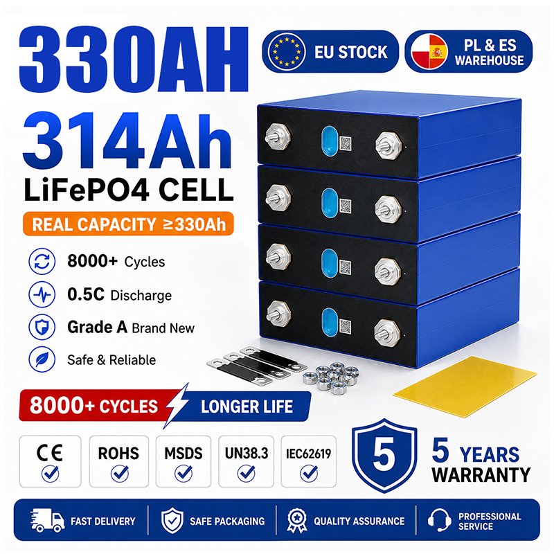 QSO Ukraine Poland UA Eu Stock Warehouse 3.2V 300Ah 314Ah 280Ah Manyi Lifepo4 Batteria Da 320 314 Ah Lipo4 Hektary Battery Cell - image 2