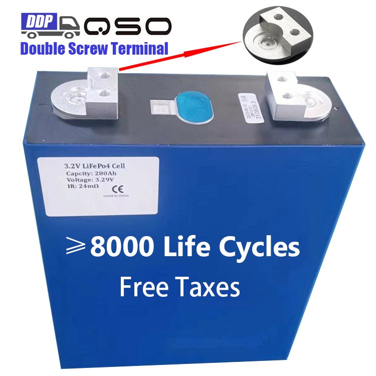 Double Hole Welder Screw Terminals 3.2V Cornex/Eve314/280Ah 314Ah Lifepo4 Life Li Fe Po 4 280K Prismat Lithium-ion Battery Cell