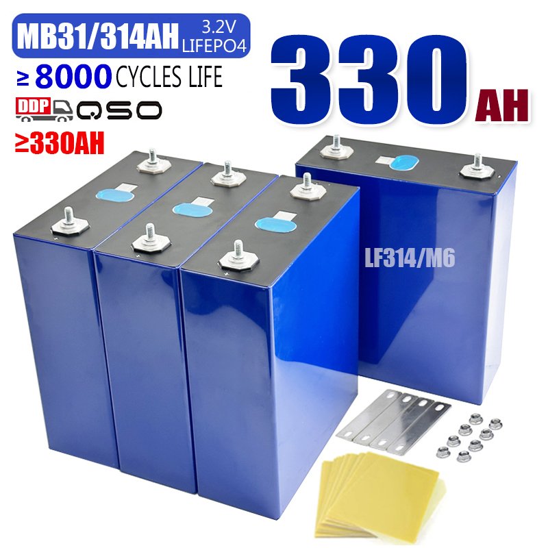 QSO MB31 Lifepo4 314AH 330AH Cellule Lipo 4 Celda De Litio Carga Bateria Lf280K Akku Lipo4 3.2 V 3.2V 280Ah Lithium Battery Cell