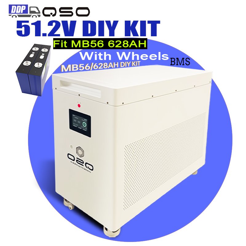 QSO Empty 16S MB56 Diy Box Kit Hektary Offgrid 32 Kwh 32Kwh 48V 560Ah 320Ah 512 V 51.2V MB56 628Ah Lifepo4 Cell Diy Battery Case