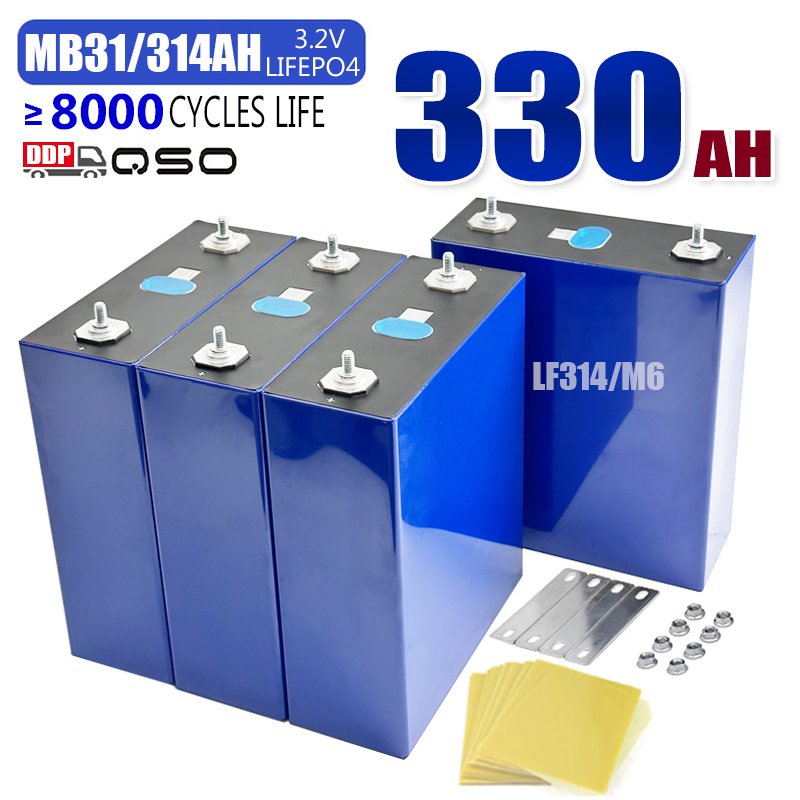 QSO Lifepo4 DDP MB31 314AH 304Ah Lf LFP 314A 304 340 314 628 Ah a 340Ah Lifpo4 MB56 628Ah Zelle Lf314 320Ah Lifepo4 Battery Cell