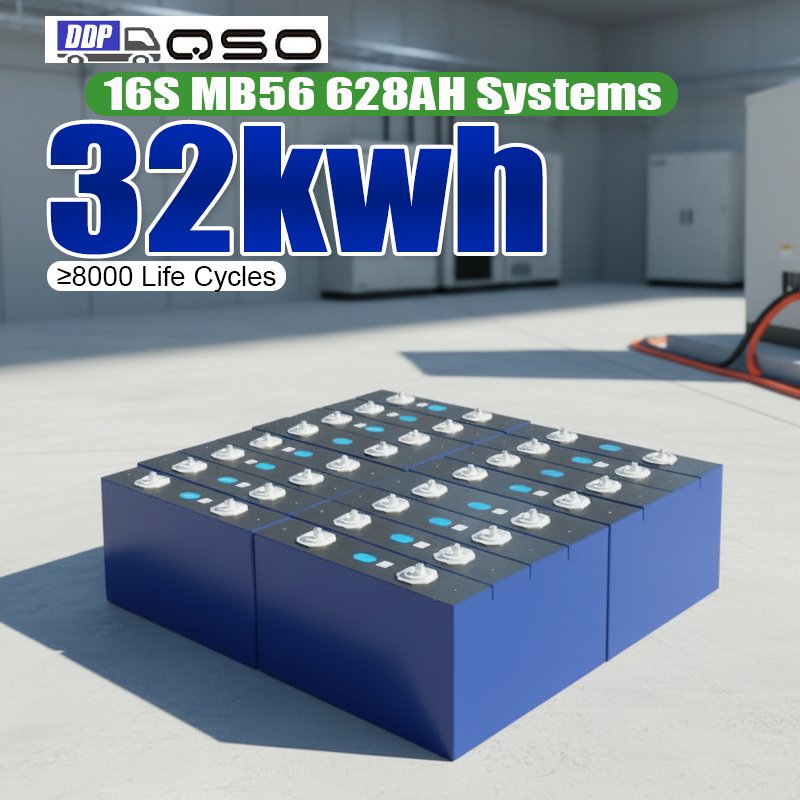 DDP Eu Stock MB56 Diy Box Kit Doe-het-zelfkit With 16S 300A JK BMS/64 Kwh 32Kwh 48V Evemb56 628AH Lifepo4 Lithium Battery Case - image 6