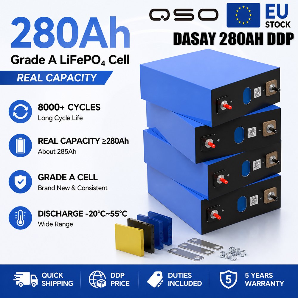 Eu Stock Desay280 Poland Desay 280Ah 314Ah Lifepo4 Desay-battery 300Ah 310Ah DDP 280 300 314 Ah Lager 3.2V Huizhou Battery Cell