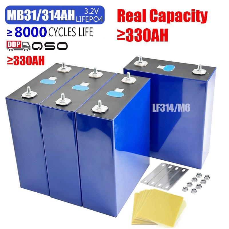QSO Poland Eu Stock Mb31 314Ah 330AH 314H MB 31 LF 306 314 Ah Grade a Eve314/Eve314Ah 350Ah 3.2V 315AH Lifepo4 Battery Cell Akku