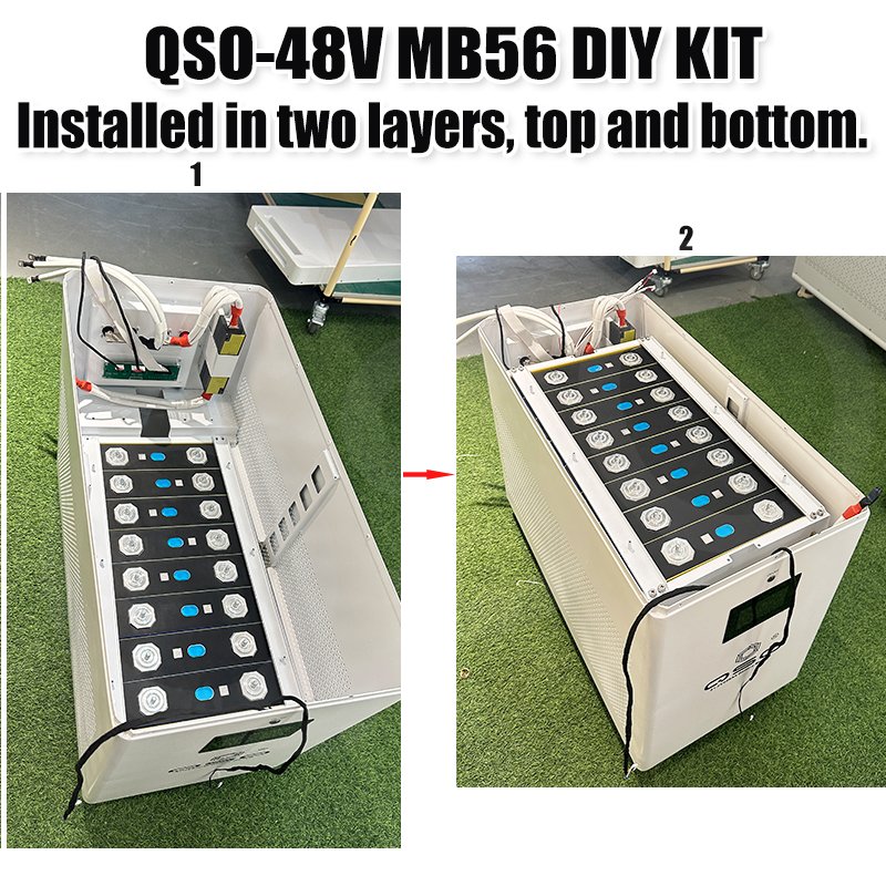 QSO Large Capacity Mb56 Diy Box 32kwh 16S Mb 56 M56 Dyi Kit 30kwh 48V 51.2V Evemb56 MB56 628Ah Lifepo4 Cell Lithium Battery Case - image 6
