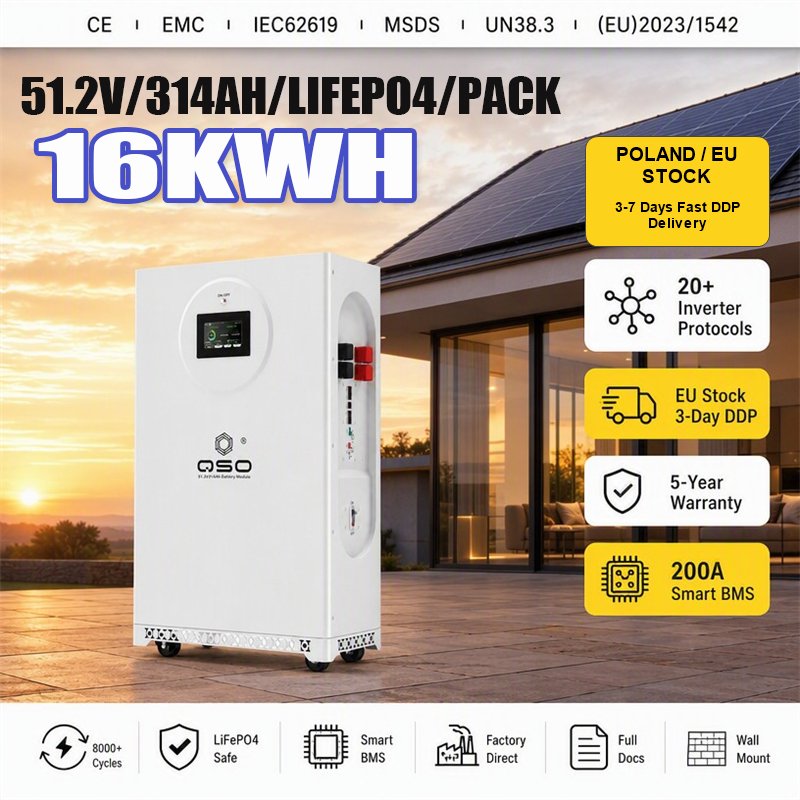 Color 51.2V 16KWH Lithium Battery PACK