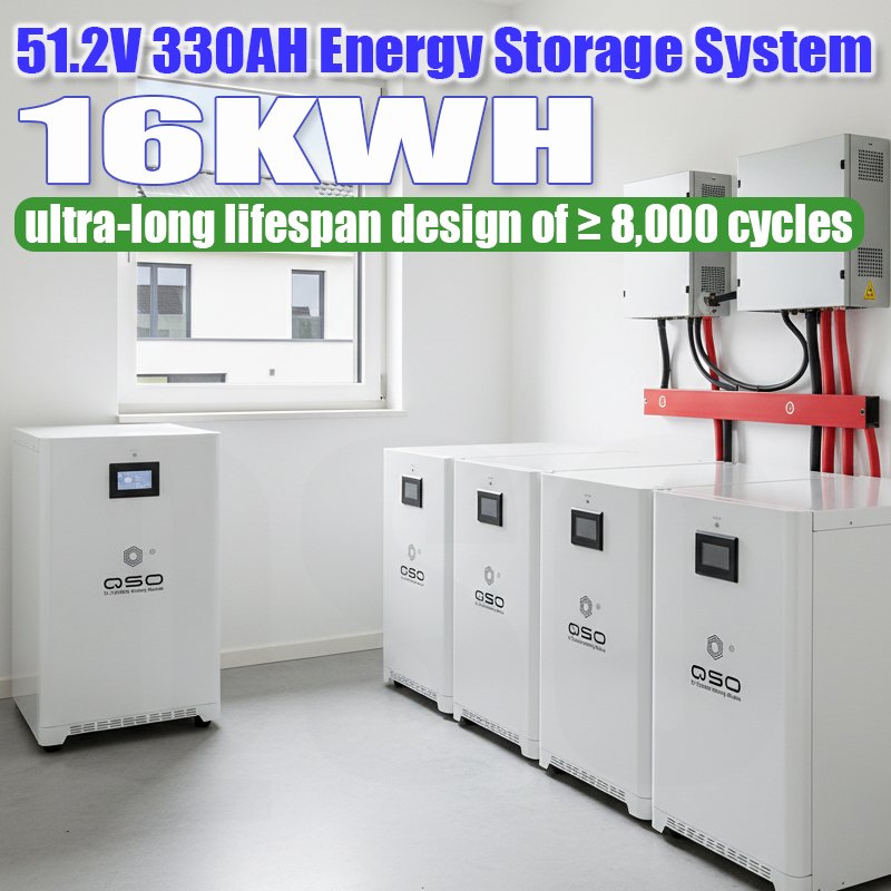 QSO 4nrgy Pl-16kwh 51.2V 300AH 314AH Eu Magazyn Energi 15kw Hektary off Grid Home Energy Storage 15kwh 48V Lifepo4 Battery Pack - image 2