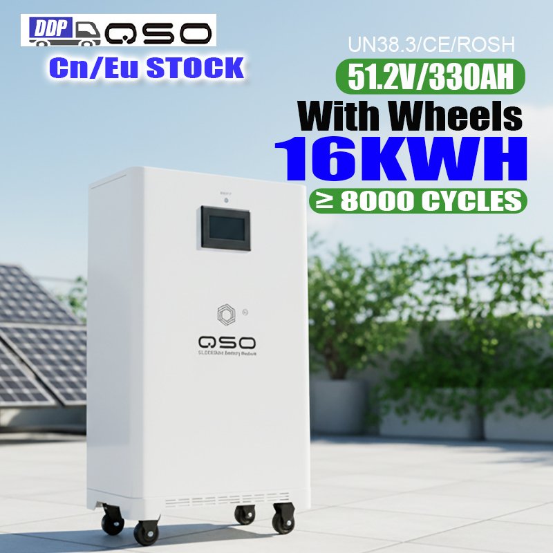 QSO 4nrgy 16kwh 51.2V 314Ah 300AH Home Energy Storage 15Kwh 17KW Magazyn Energi 15kw Hektary off Grid 48V Lithium Battery Pack
