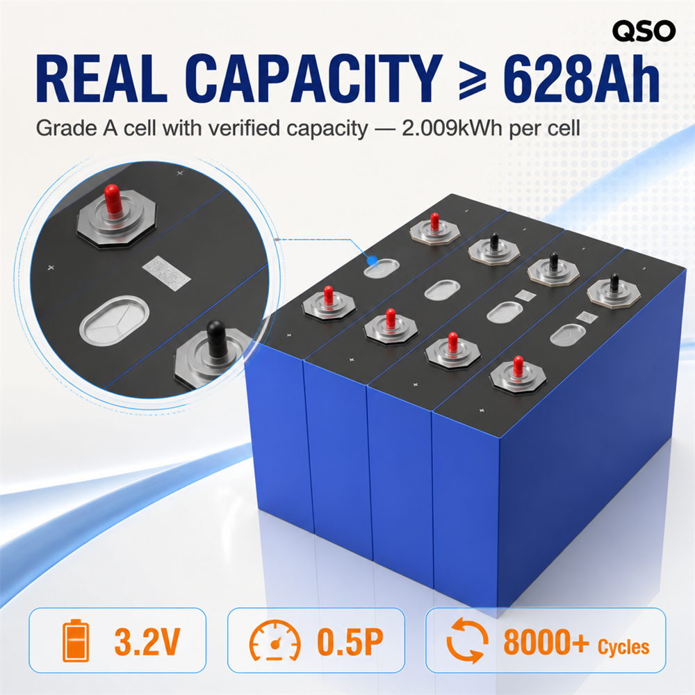 QSO Poland Eu Stock MB56 LiFePO4 628Ah Europe Warehouse 4nrgy Pl Evemb56 Mb56-628Ah 3.2V Primatic Lithium Ion Battery 660Ah Cell - image 3