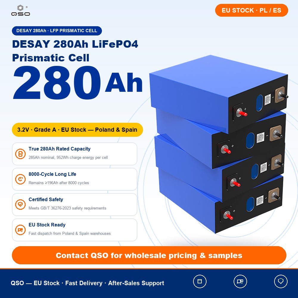 QSO Desay 280ah Lifepo4 Batteria Celda a Lfp Cell 280 314 Ah 300AH 314Ah Lifo4 Huizhou Desay 280Ah Prismatic Lithium Ion Battery - image 3