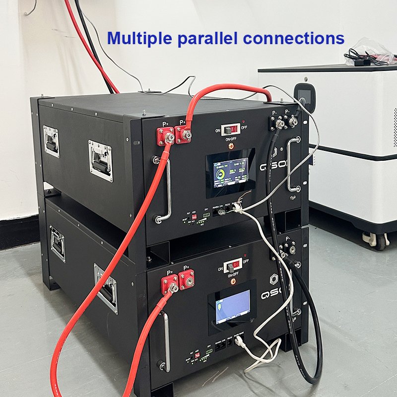 QSO Vertical EU Stock 48V 16KWh DIY Kit 280Ah 300Ah 320Ah Cell with 200A JK BMS Xr07 Scatola Della Batteria LiFePO4 Battery Box - image 5