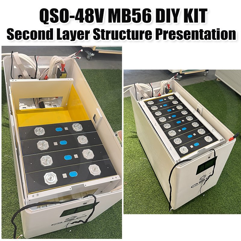 QSO Poland DDP Eu Stock 16S MB56 DIY Box Kit With Jkbms Jk-pb2a16s30p V19 32kW 32kWh 64 32 kWh KW 48V 628Ah Lithium Battery Case - image 5