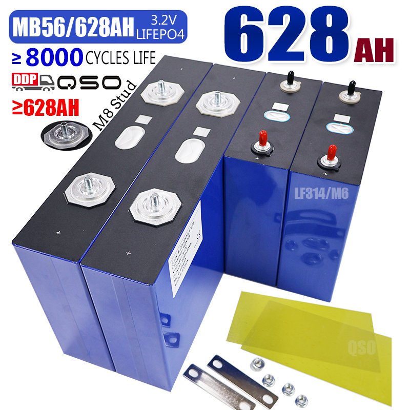 QSO Lifepo4 Mb56 Lithium Battery 668AH 684AH LF668 LF 668 628 680 AH 680AH Mb 56 MB65 MB628/Eve628ah/MB56 628AH Lifo4 660AH Cell