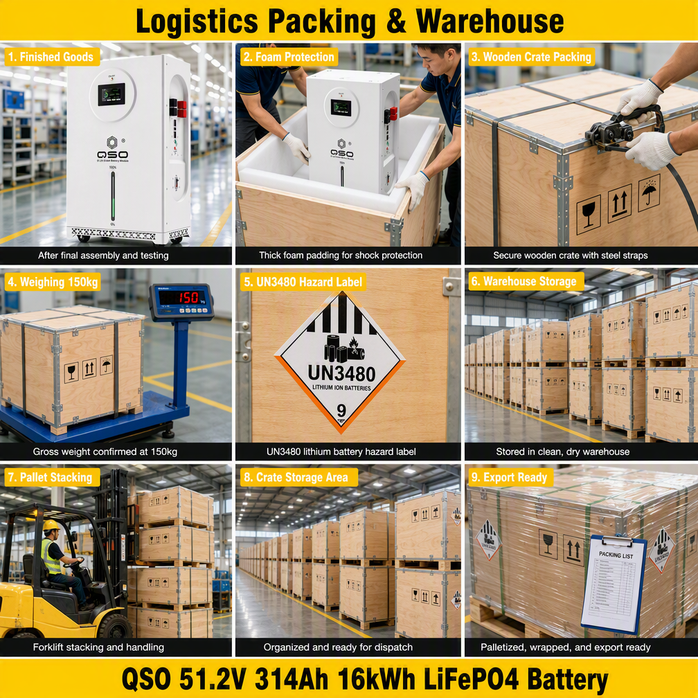 DDP Eu Stock 16kwh Lithium 48V Lifepo4 Battery Pack 4nrgy 16Kw 15Kw 15 16 Kw Kwh 15Kwh 51.2V 300Ah 314Ah Solar Magazyn Energii - image 5