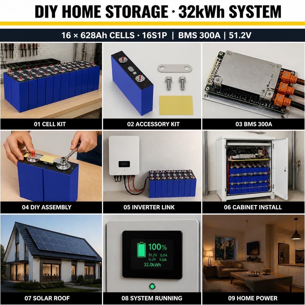 DDP Eu Stock Mb56 Lifepo4 MB65 Battrey MB51 628 Ah Grade a Evemb56 628Ah Lifepo4-zelle Lithium Iron Phosphate Battery 660Ah Cell - image 5