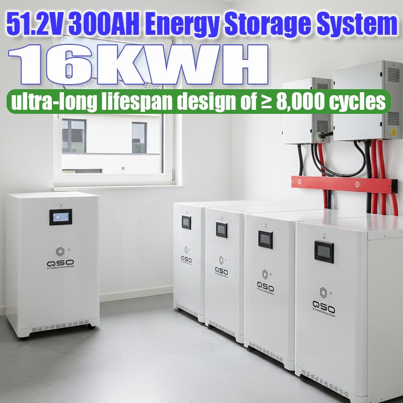 QSO Hektary Offgrid Poland All on One 51.2V 300Ah 314Ah 16 Kwh KW 16Kwh 16Kw 15Kwh Solar Power 48V Lifepo4 Lithium Battery Pack - image 2