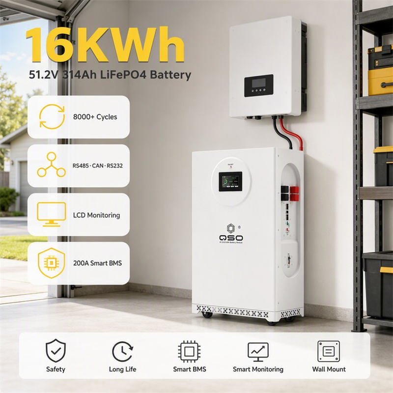 16Kwh Lifepo4 48V 51.2V Lithium Ion Battery Pack De 4nrgy Pl 15kWh 17kWh 17kw Magazyn Energi 15kw Hektary off Grid Solar Storage - image 4