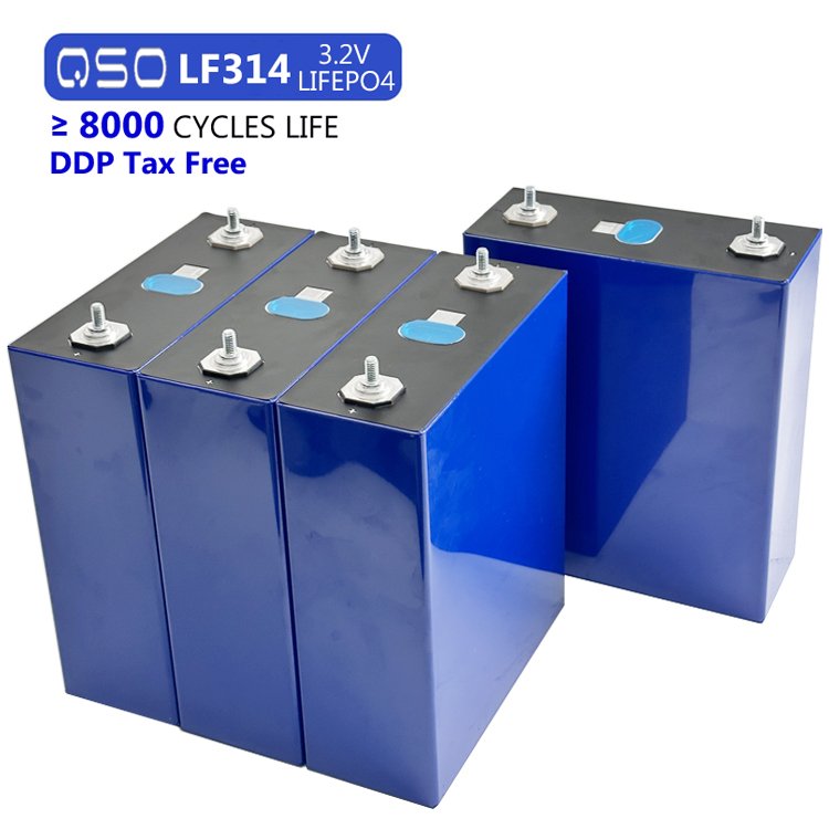 QSO EV Grade 314Ah 3.2V LiFePO4 Battery Cell Prismatic LFP for Electric Vehicle & Solar Storage