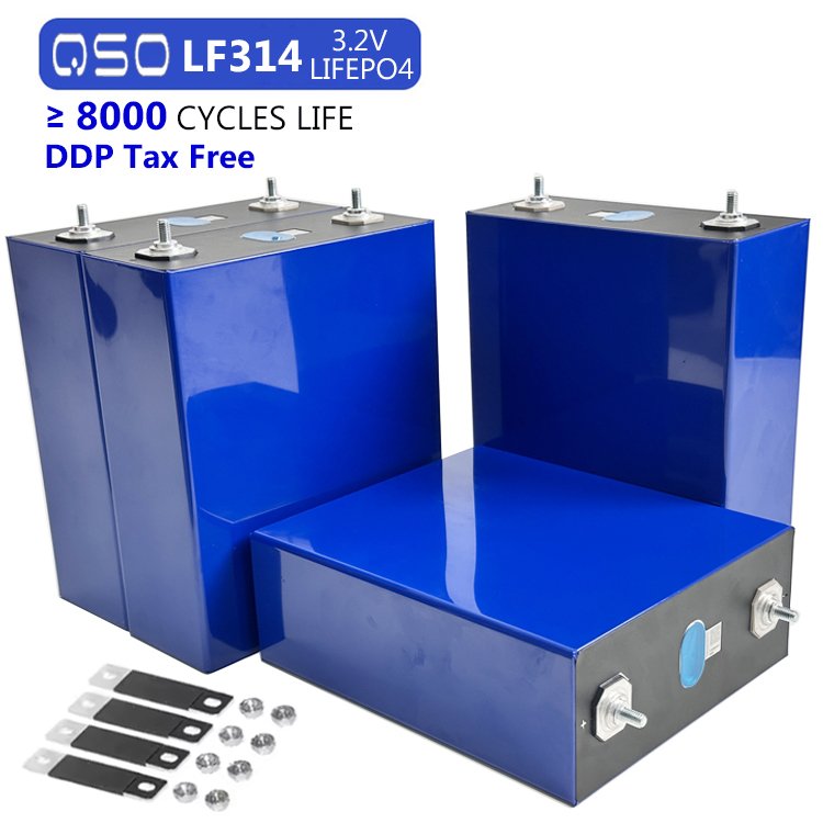 QSO EV Grade 314Ah 3.2V LiFePO4 Battery Cell Prismatic LFP for Electric Vehicle & Solar Storage - image 2