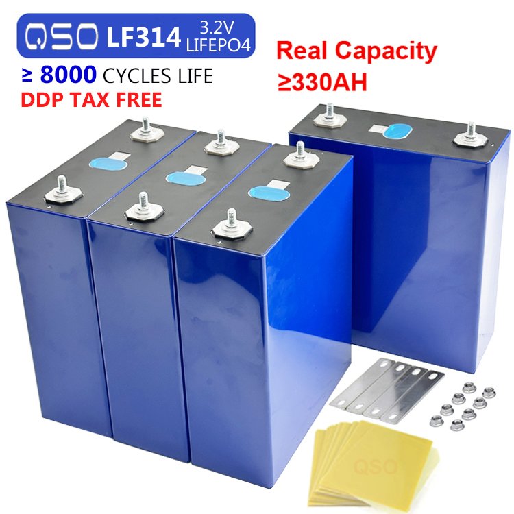 QSO EV Grade 314Ah 3.2V LiFePO4 Battery Cell Prismatic LFP for Electric Vehicle & Solar Storage - image 3