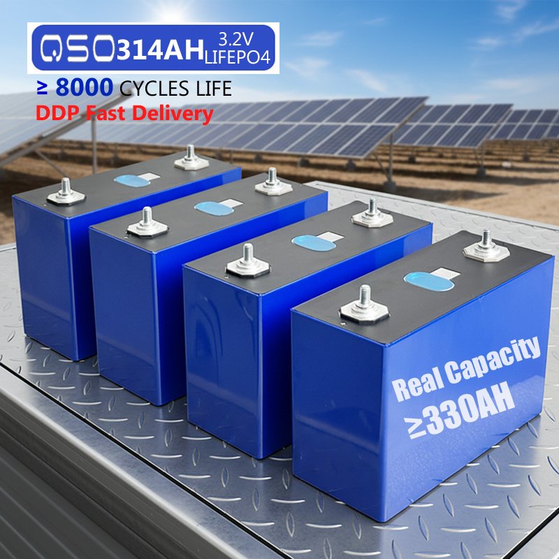 QSO EV Grade 314Ah 3.2V LiFePO4 Battery Cell Prismatic LFP for Electric Vehicle & Solar Storage - image 5