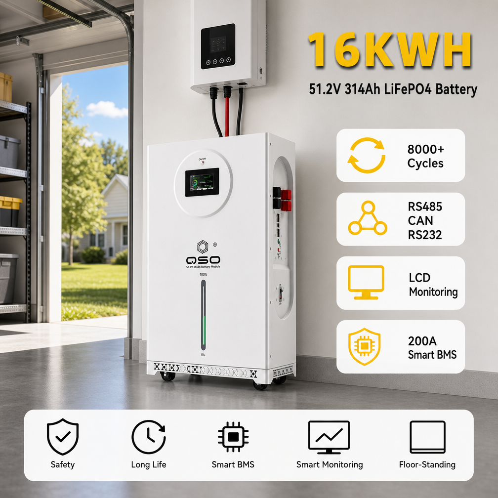 DDP Eu Stock 16Kwh Solarspeicher 15Kwh Solar Lithtech 16 Kwh 48 Lfp 48Kwh 51.2V 314Ah Lifepo4 48V Lithium Ion Battery Pack Akku - image 2