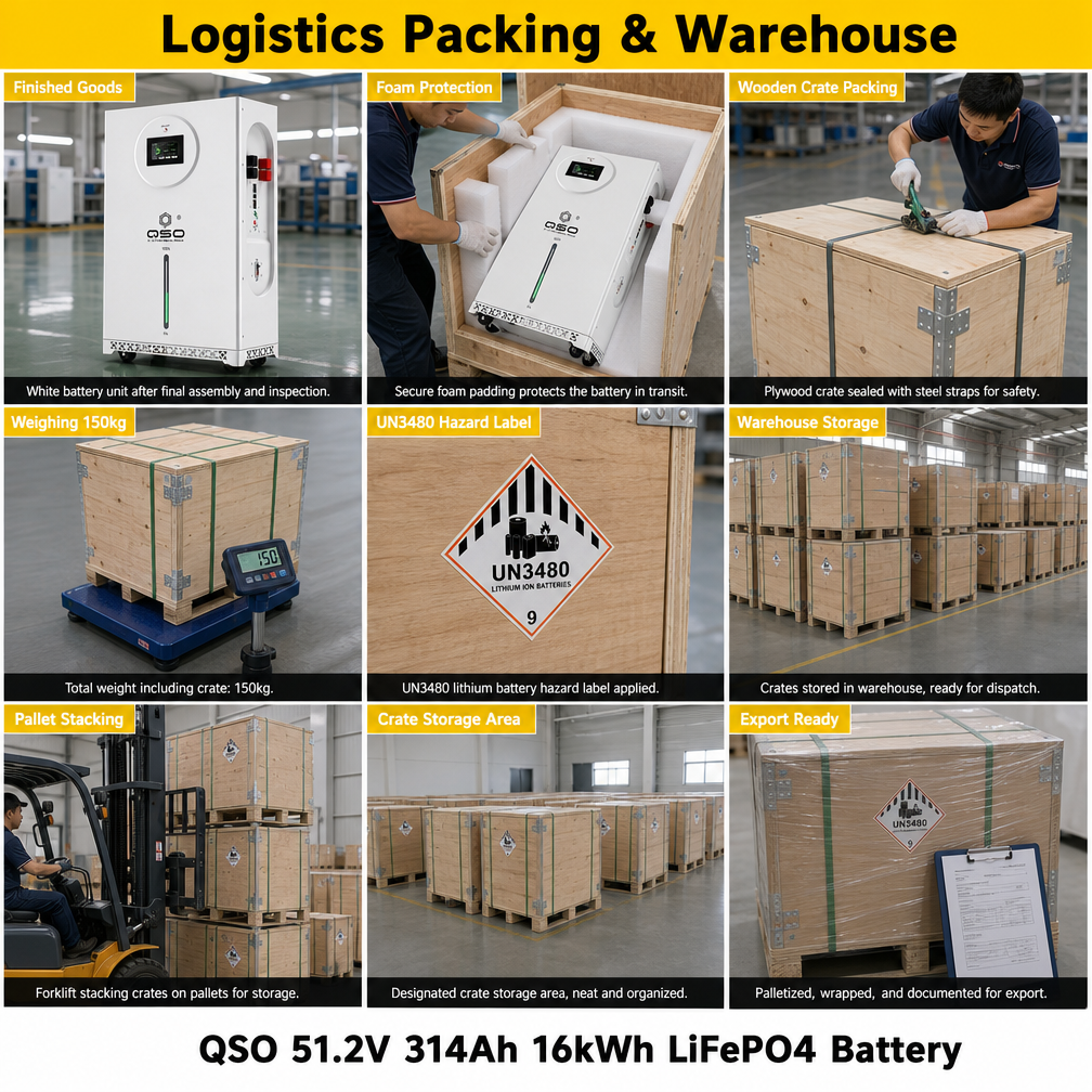 DDP Eu Stock 16Kwh Solarspeicher 15Kwh Solar Lithtech 16 Kwh 48 Lfp 48Kwh 51.2V 314Ah Lifepo4 48V Lithium Ion Battery Pack Akku - image 5