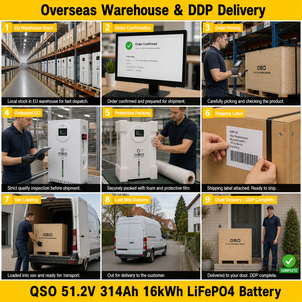 DDP Eu Stock 16Kwh Solarspeicher 15Kwh Solar Lithtech 16 Kwh 48 Lfp 48Kwh 51.2V 314Ah Lifepo4 48V Lithium Ion Battery Pack Akku - image 6