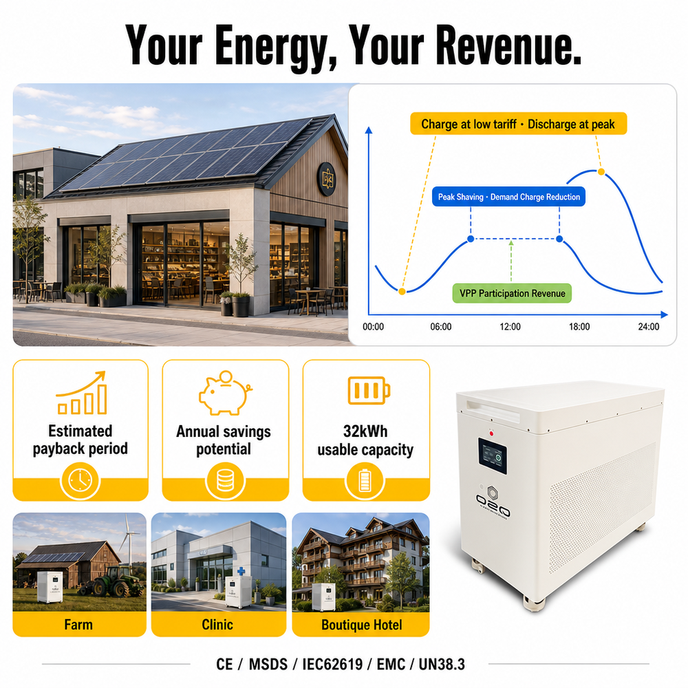 2027 Eu Stock DDP 32Kwh 628AH 32Kw Bateras Para Kit 36Kw Solar Bateria De 36 kw 30 32 KWH Lithium 51.2V 48V Lifepo4 Battery Pack - image 3
