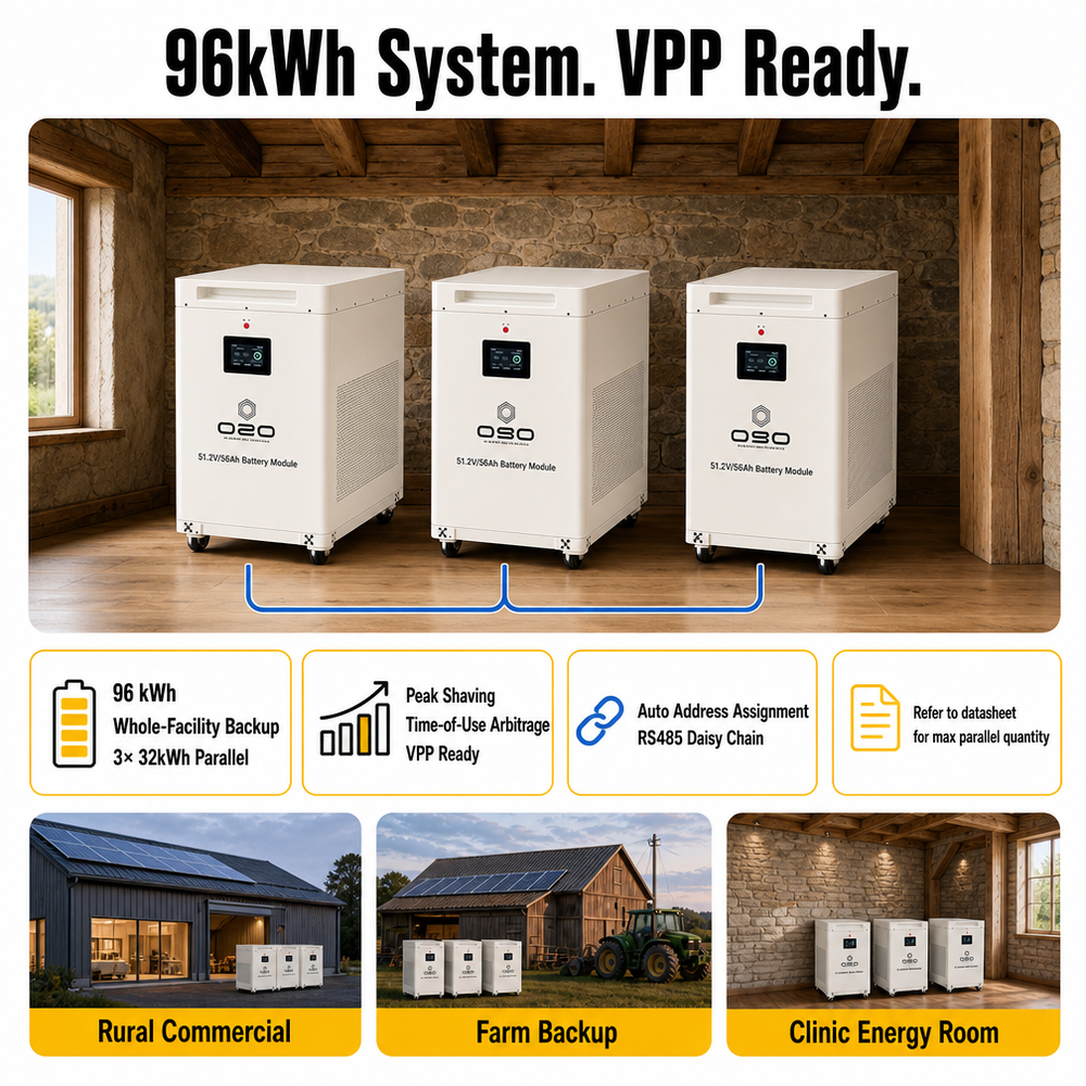 2027 Eu Stock DDP 32Kwh 628AH 32Kw Bateras Para Kit 36Kw Solar Bateria De 36 kw 30 32 KWH Lithium 51.2V 48V Lifepo4 Battery Pack - image 5